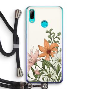 CaseCompany Floral bouquet: Huawei P Smart (2019) Transparant Hoesje met koord