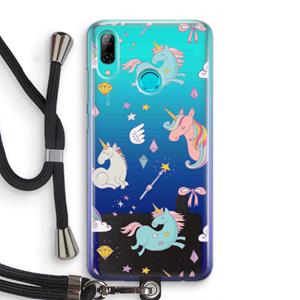 CaseCompany Fantasiewereld: Huawei P Smart (2019) Transparant Hoesje met koord