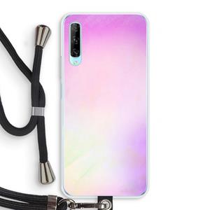 CaseCompany Flow mist pastel: Huawei P Smart Pro Transparant Hoesje met koord