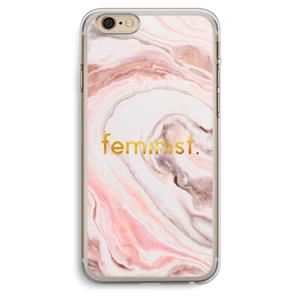 CaseCompany Feminist: iPhone 6 Plus / 6S Plus Transparant Hoesje