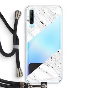 CaseCompany Biggest stripe: Huawei P Smart Pro Transparant Hoesje met koord