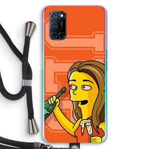 CaseCompany Jamie Lee Simpson: Oppo A92 Transparant Hoesje met koord