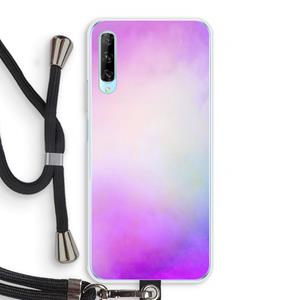 CaseCompany Clouds pastel: Huawei P Smart Pro Transparant Hoesje met koord