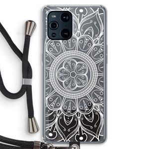 CaseCompany Roses Are Red: Oppo Find X3 Transparant Hoesje met koord
