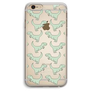 CaseCompany Dinos: iPhone 6 Plus / 6S Plus Transparant Hoesje