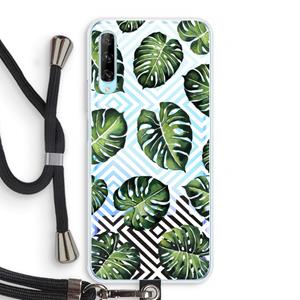 CaseCompany Geometrische jungle: Huawei P Smart Pro Transparant Hoesje met koord