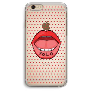 CaseCompany Yolo Denise: iPhone 6 Plus / 6S Plus Transparant Hoesje