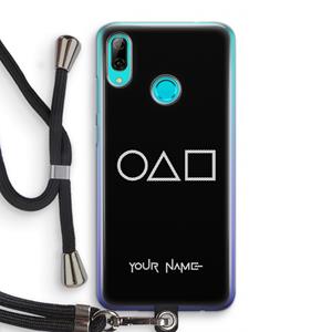 CaseCompany Squid Game: Huawei P Smart (2019) Transparant Hoesje met koord