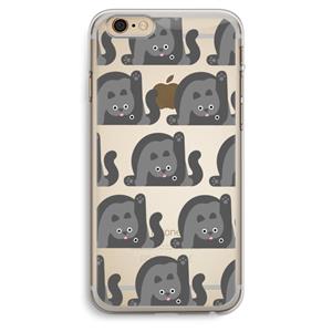 CaseCompany Cats: iPhone 6 Plus / 6S Plus Transparant Hoesje