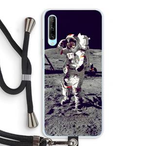 CaseCompany Spaceman: Huawei P Smart Pro Transparant Hoesje met koord