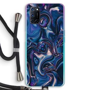 CaseCompany Mirrored Mirage: Oppo A92 Transparant Hoesje met koord