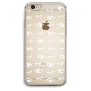 CaseCompany Eye pattern #3: iPhone 6 Plus / 6S Plus Transparant Hoesje