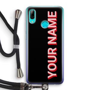 CaseCompany Namecase: Huawei P Smart (2019) Transparant Hoesje met koord