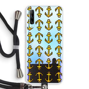 CaseCompany Musketon Anchor: Huawei P Smart Pro Transparant Hoesje met koord