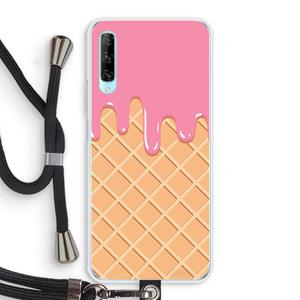 CaseCompany Ice cream: Huawei P Smart Pro Transparant Hoesje met koord