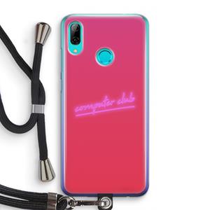 CaseCompany Vice Glow: Huawei P Smart (2019) Transparant Hoesje met koord