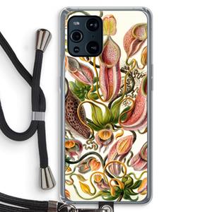 CaseCompany Haeckel Nepenthaceae: Oppo Find X3 Transparant Hoesje met koord
