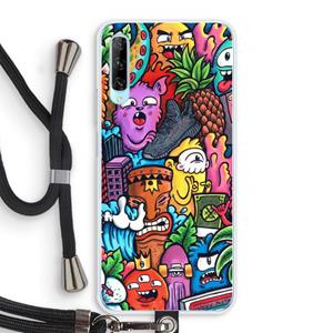CaseCompany Vexx Mixtape: Huawei P Smart Pro Transparant Hoesje met koord