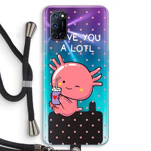 CaseCompany Love You A Lotl: Oppo A92 Transparant Hoesje met koord