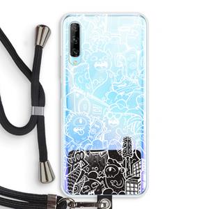 CaseCompany Vexx City #2: Huawei P Smart Pro Transparant Hoesje met koord