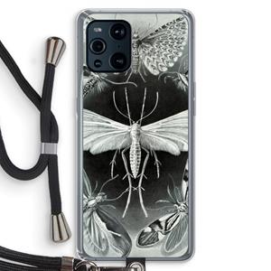 CaseCompany Haeckel Tineida: Oppo Find X3 Transparant Hoesje met koord