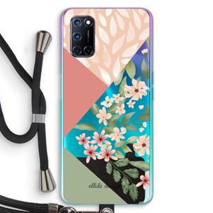 CaseCompany Sweet heaven geometrics: Oppo A92 Transparant Hoesje met koord