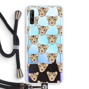 CaseCompany Tijger: Huawei P Smart Pro Transparant Hoesje met koord