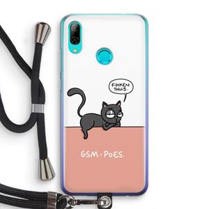 CaseCompany GSM poes: Huawei P Smart (2019) Transparant Hoesje met koord