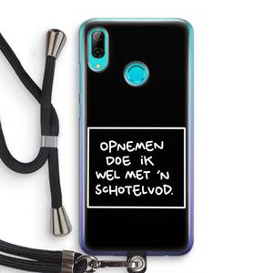 CaseCompany Schotelvod: Huawei P Smart (2019) Transparant Hoesje met koord