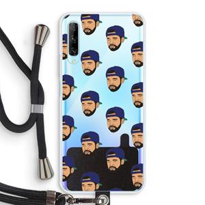 CaseCompany Drake Away: Huawei P Smart Pro Transparant Hoesje met koord