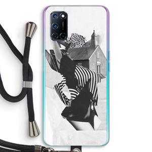 CaseCompany House: Oppo A92 Transparant Hoesje met koord