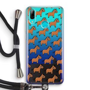 CaseCompany Pony: Huawei P Smart (2019) Transparant Hoesje met koord