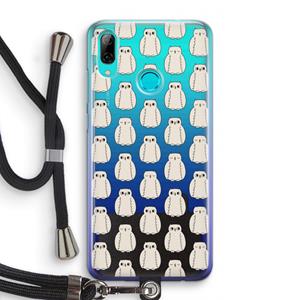 CaseCompany Uilen: Huawei P Smart (2019) Transparant Hoesje met koord