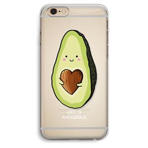 CaseCompany Avocuddle: iPhone 6 Plus / 6S Plus Transparant Hoesje