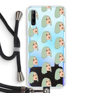 CaseCompany King Kylie: Huawei P Smart Pro Transparant Hoesje met koord