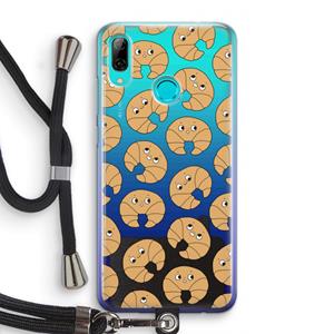 CaseCompany Croissant: Huawei P Smart (2019) Transparant Hoesje met koord
