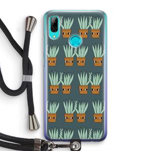 CaseCompany Sansevieria: Huawei P Smart (2019) Transparant Hoesje met koord