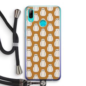 CaseCompany Uilen: Huawei P Smart (2019) Transparant Hoesje met koord