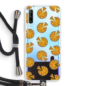 CaseCompany You Had Me At Pizza: Huawei P Smart Pro Transparant Hoesje met koord