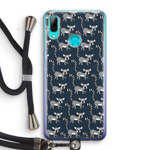 CaseCompany Makis: Huawei P Smart (2019) Transparant Hoesje met koord