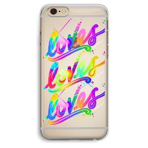 CaseCompany Loves: iPhone 6 Plus / 6S Plus Transparant Hoesje