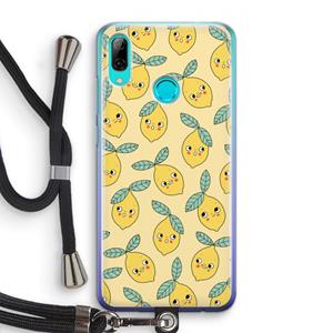 CaseCompany Citroenen: Huawei P Smart (2019) Transparant Hoesje met koord