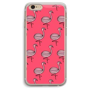 CaseCompany Flamingo: iPhone 6 Plus / 6S Plus Transparant Hoesje
