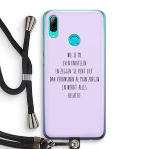 CaseCompany Relatief: Huawei P Smart (2019) Transparant Hoesje met koord