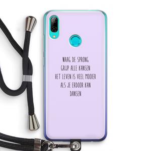 CaseCompany Sprong: Huawei P Smart (2019) Transparant Hoesje met koord