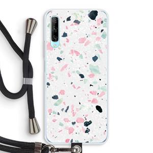 CaseCompany Terrazzo N°3: Huawei P Smart Pro Transparant Hoesje met koord