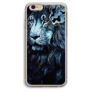 CaseCompany Darkness Lion: iPhone 6 Plus / 6S Plus Transparant Hoesje