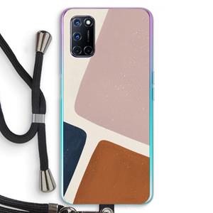 CaseCompany Geo #2: Oppo A92 Transparant Hoesje met koord