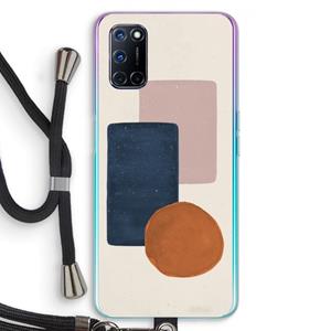 CaseCompany Geo #3: Oppo A92 Transparant Hoesje met koord