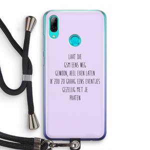 CaseCompany GSM: Huawei P Smart (2019) Transparant Hoesje met koord